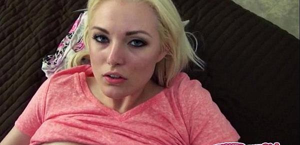  Hot blonde gf Jenna Ivory railed with her bf on tape